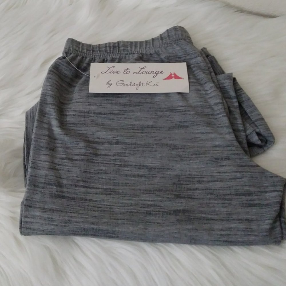 Goodnight Kiss Pajama, Jogger Pants Grey Size Medium - Picture 16 of 16